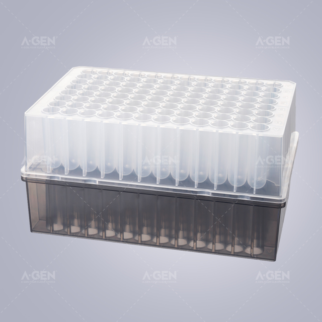 1.3mL 96 圓形深孔板 U 型底，帶共用孔