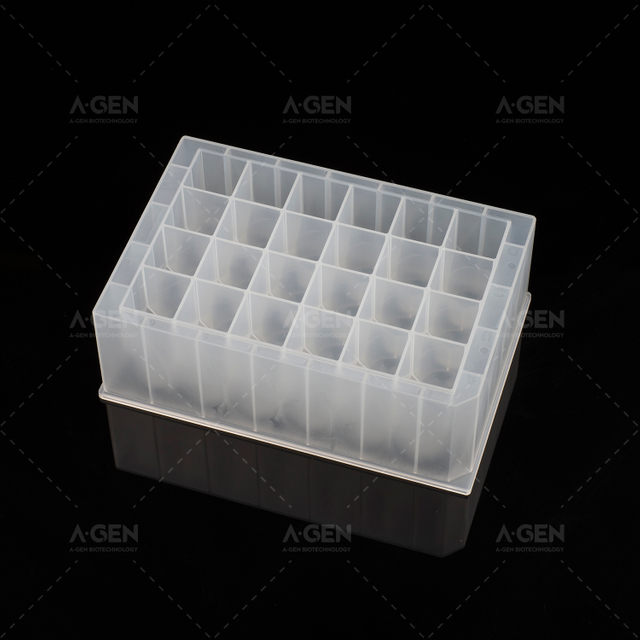 24方形深孔板，10mL，V底，適用于KF，磨砂外殼