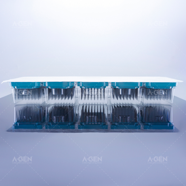 低吸附 5連盒裝無(wú)菌 H款 移液器吸頭導(dǎo)電 50μL 黑色 PP 移液器吸頭用于液體轉(zhuǎn)移無(wú)濾芯