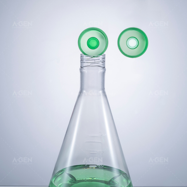 全新 2L PC 無(wú)菌密封蓋 2000ml 透氣蓋三角搖瓶用于細(xì)胞培養(yǎng)