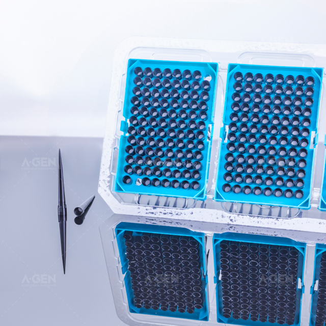 5連盒裝 無(wú)菌 H款 移液器吸頭 導(dǎo)電 300μL 黑色 PP 移液器吸頭，用于液體轉(zhuǎn)移 帶濾芯