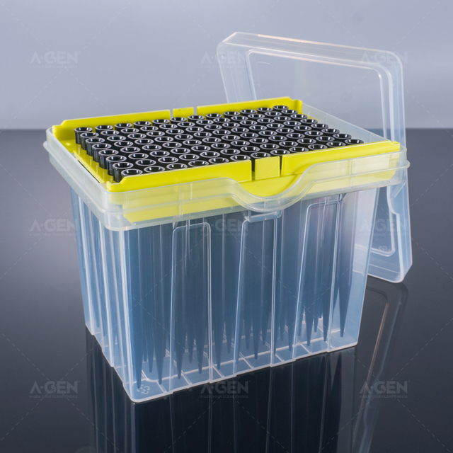 T款 1000μL吸頭，導電，盒裝，無菌，濾芯，低吸附