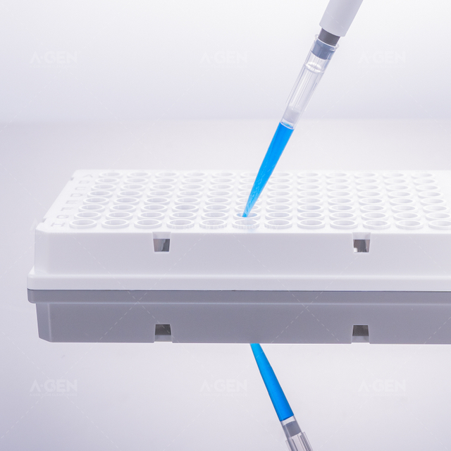 200μL，96孔PCR板，全裙邊，黑色標(biāo)識(shí)白